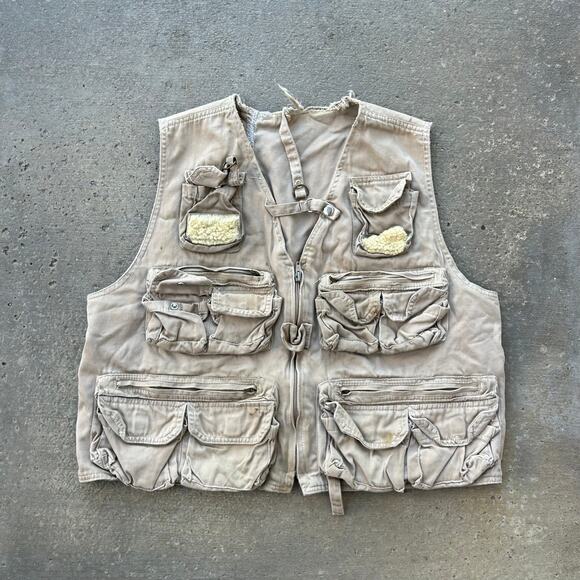 Vintage 80s Military Hunting Tactical Vest M - Picture 1 of 4